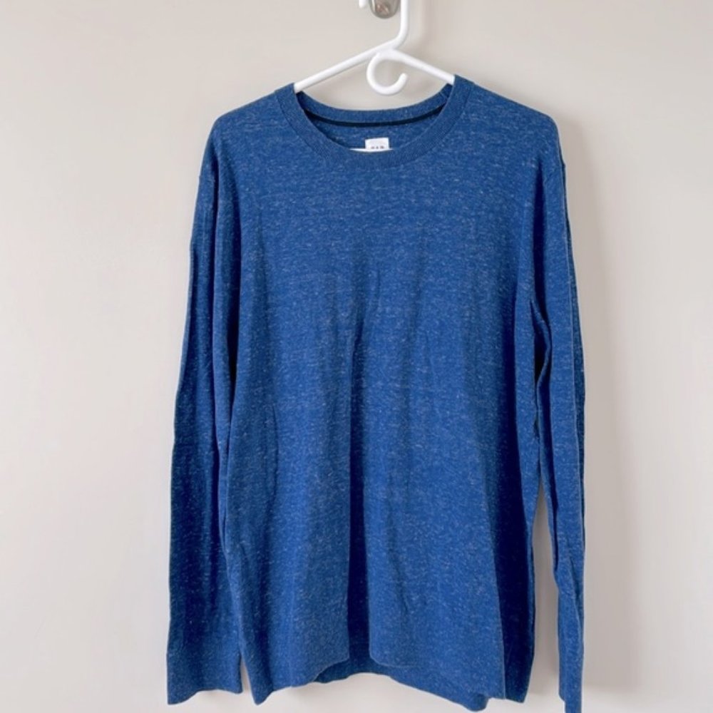 Gap Men Blue Long Sleeve Crewneck Sweater Size XL